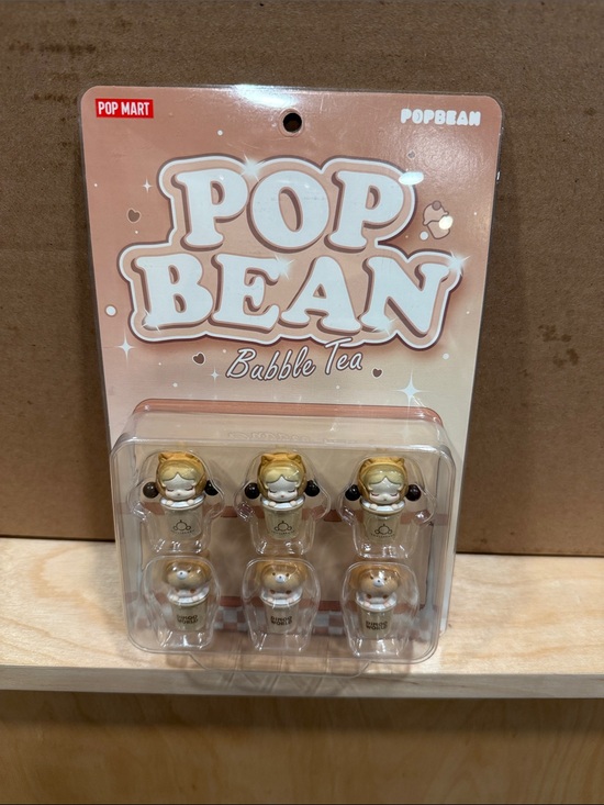 POP MART Other - POP BEAN Bubble Tea Kids Toy Set - Beige/Tan Collectible Figures